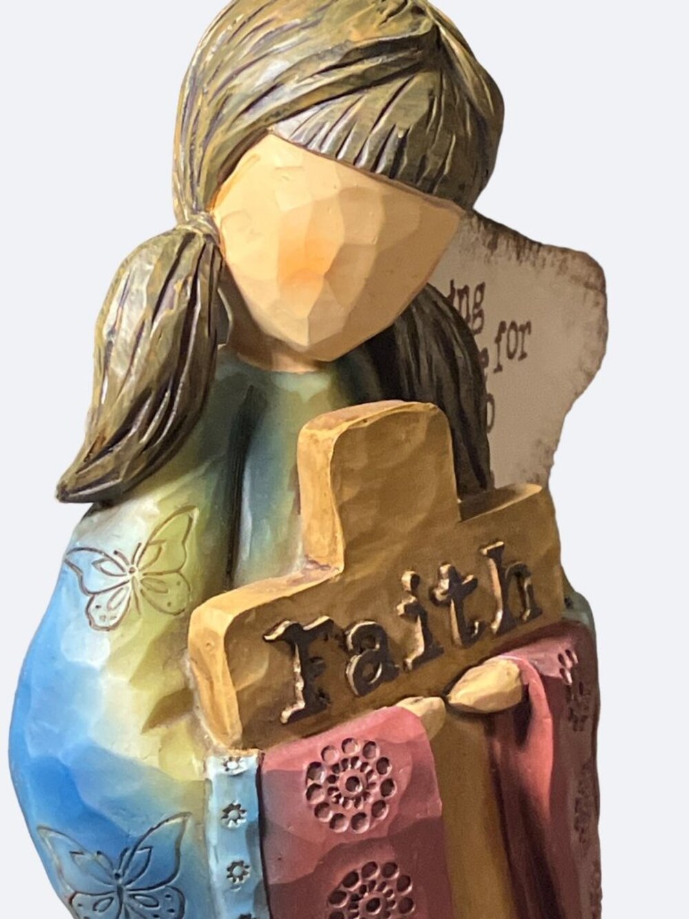 Carson Home Accents FAITH Angel by Robin Davis Studio 10 Inch - Picture 9 of 13